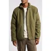 Alpha Industries Quilted Wool Blend Deck Jacket In Green