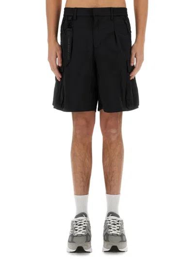 Alpha Industries Relaxed Fit Cargo Shorts In Black