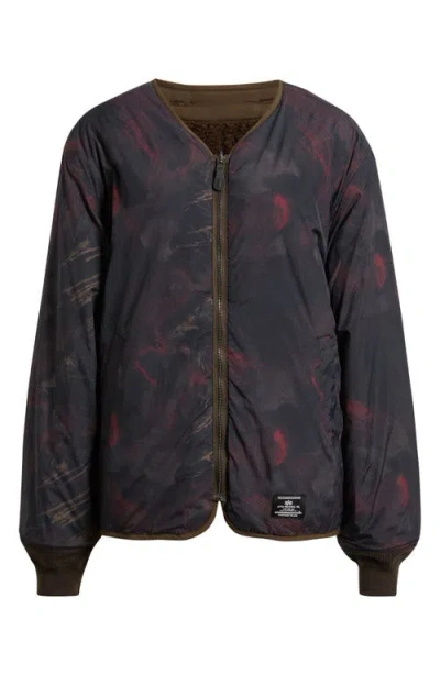 Alpha Industries Revers M-65 Quilted Liner Jacket In Brown