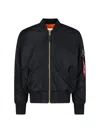 Alpha Industries Quilted Bomber Coat Lightweight Ribbed Cuffs In Multi