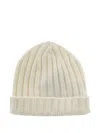 Alpha Industries Ribbed Cashmere Beanie In Neutral