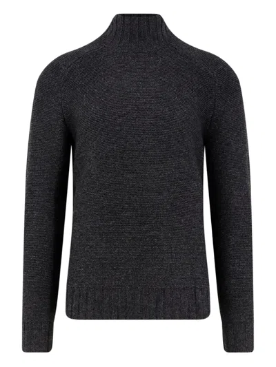 Alpha Industries Ribbed Sweater In Black