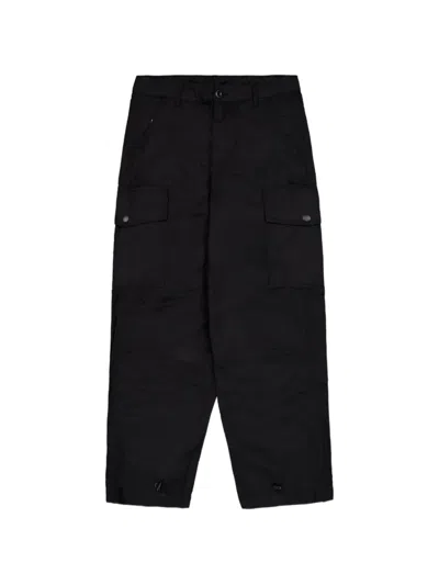 Alpha Industries Ripstop Cargo-pockets Trousers In Black