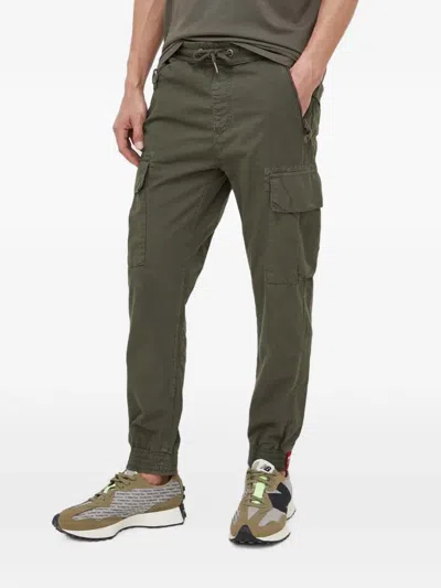 Alpha Industries Man Pants Military Green Size L Cotton