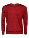 Alpha Industries Round-neck Wool Sweater In Red