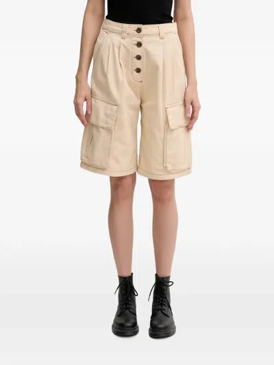 Alpha Industries Sailor Button-up Cargo Shorts In Neutral