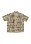 Alpha Industries Shirt Sleeve Short Man Honolulu Safari Shirt Sand Camo