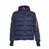 ALPHA INDUSTRIES ALPHA INDUSTRIES SHORT BLUE PUFFER JACKET