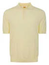 Alpha Industries Short-sleeve Button-placket Polo Shirt In Yellow