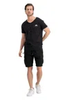 Alpha Industries Man Shorts & Bermuda Shorts Black Size L Cotton In Black