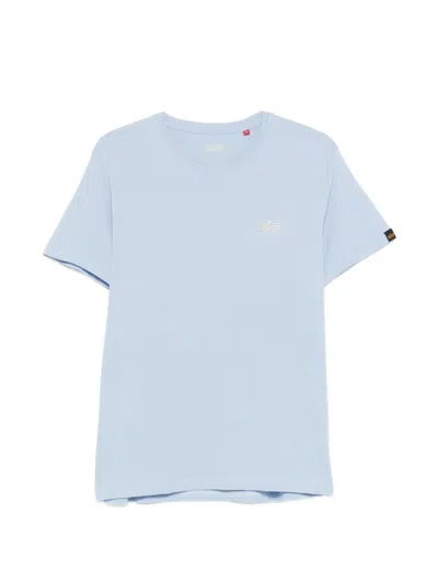 Alpha Industries Short-sleeve T-shirt In Blue