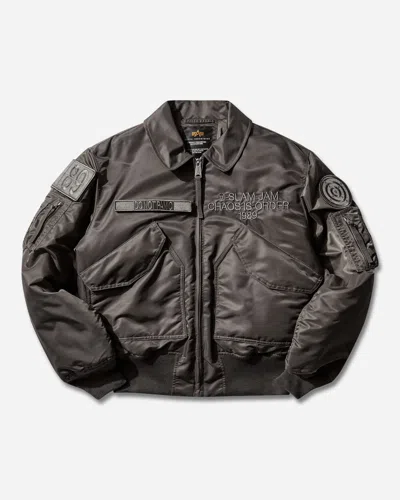 Alpha Industries Slam Jam Cwu-45 Heritage Bomber Jacket Rep Grey In Brown