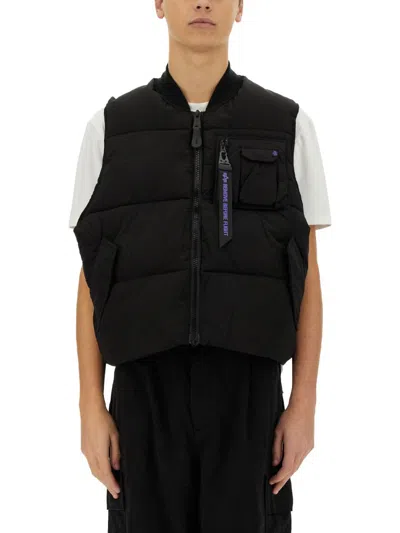 Alpha Industries Sleeveless "ma-1" Unisex In Black