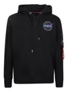 Alpha Industries Space Shuttle Hoodie In Black