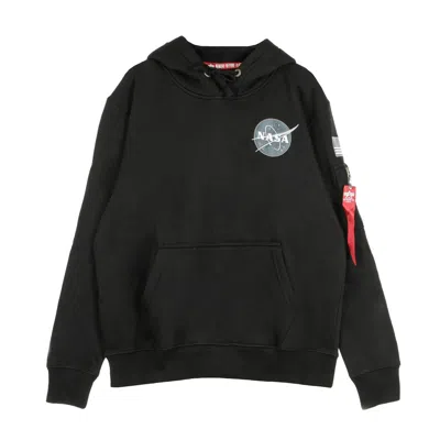 ALPHA INDUSTRIES SPACE SHUTTLE HOODY MEN'S SWEATSHIRT BLACK