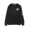 Alpha Industries Space Shuttle Sweater Men's Crew Neck Sweatshirt Black In Black