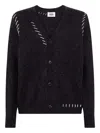 Alpha Industries Stitched Cardigan In Black
