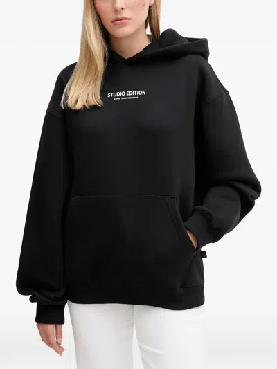 Alpha Industries Studio Edition Hoodie In Black