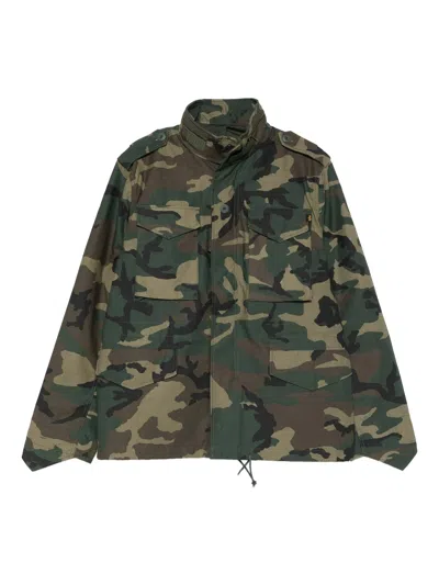 ALPHA INDUSTRIES ALPHA INDUSTRIES STUDIO M 65 CAMO FIELD JACKET