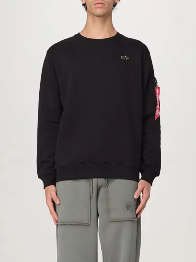 Alpha Industries Sweatshirt  Men Color Black In Schwarz