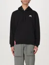 Alpha Industries Man Sweatshirt Black Size L Cotton, Polyester In Schwarz