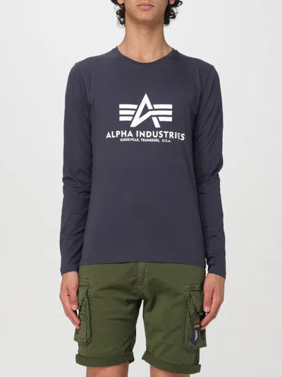 Alpha Industries T-shirt  Men Colour Blue