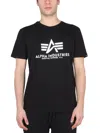 ALPHA INDUSTRIES T-SHIRT WITH LOGO