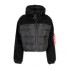 Alpha Industries Woman Down Jacket Black Size Xl Polyester In Black
