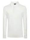 Alpha Industries Three-button Long-sleeve Polo Shirt In White