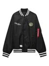 Alpha Industries Tiger-patch Bomber Jacket In Black