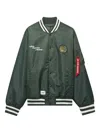 Alpha Industries Tiger-patch Bomber Jacket In Green
