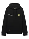 Alpha Industries Tiger-patch Embroidered-logo Hoodie In Black