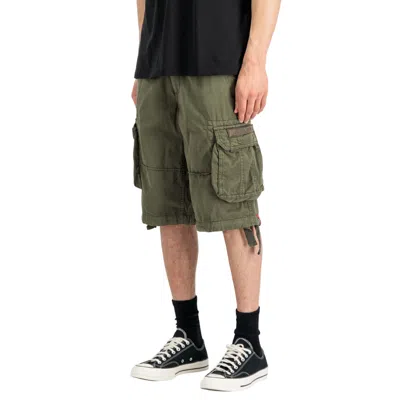 Alpha Industries Trousers  Jet Short In Green