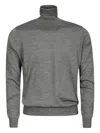 Alpha Industries Turtleneck Merino-wool Sweater In Gray
