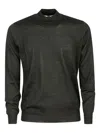 Alpha Industries Turtleneck Wool Sweater In Black