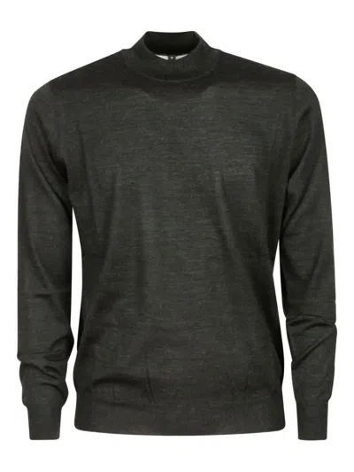 Alpha Industries Turtleneck Wool Sweater In Black