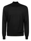 Alpha Industries Turtleneck Wool Sweater In Black