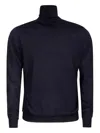 Alpha Industries Turtleneck Wool Sweater In Black