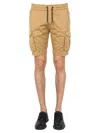 Alpha Industries Pantaloncino Cargo Jogger Beige In Cotone