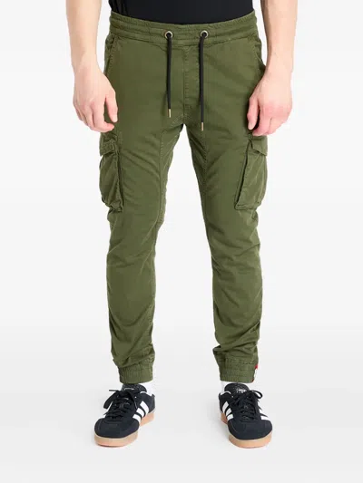 Alpha Industries Twill Cargo Pants In Green