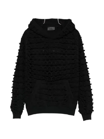 Alpha Industries Ulcans Cut-out Hoodie In Black