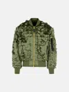 Alpha Industries 'ulcans' Green Nylon Bomber Jacket In Green