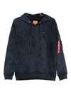 Alpha Industries Unfrm Army Hoodie In Blue