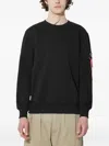 Alpha Industries Usn Blood Chit Sweatshirt In Black