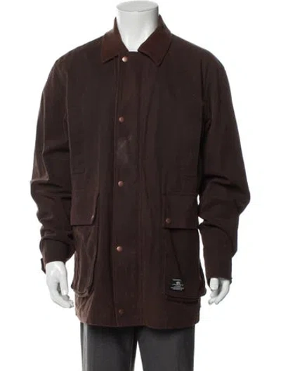 Pre-owned Alpha Industries Utility Jacket In Brown
