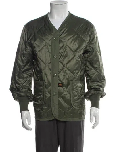 Pre-owned Alpha Industries Utility Jacket In Green