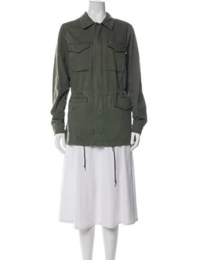 Pre-owned Alpha Industries Utility Jacket In Green