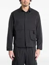 Alpha Industries Utility Overshirt Shirt In Black Cotton