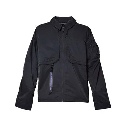 Alpha Industries Zip-fastening Pocket Shirt Jacket In Blue