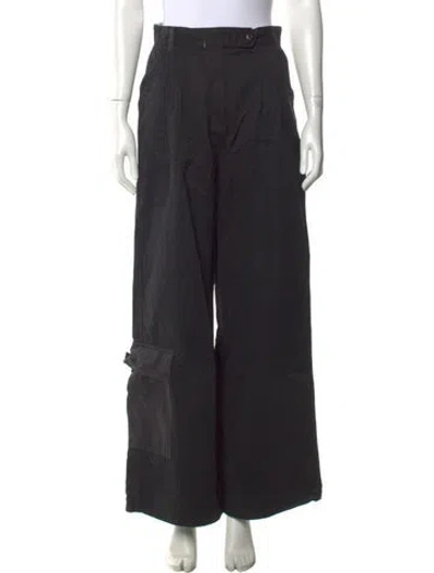 Pre-owned Alpha Industries Wide Leg Pants In Black